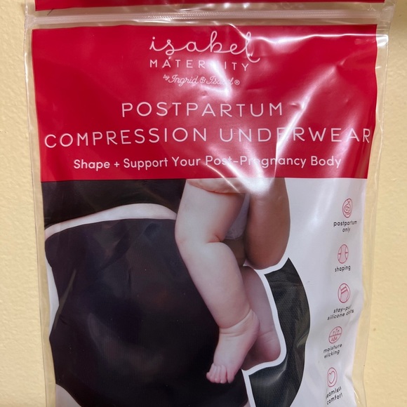 Ingrid & Isabel Maternity Small Postpartum Compression Underwear Black - Picture 4 of 8